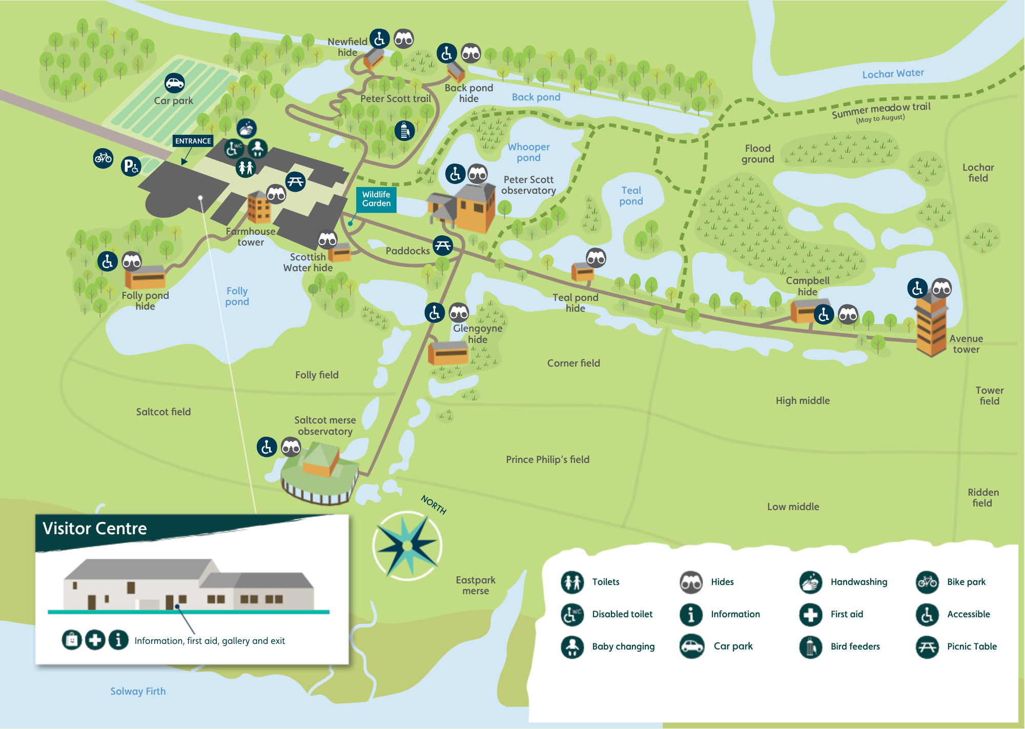 Map of WWT Caerlaverock