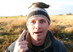 Mike Dilger - providing a welcome resting spot for a Woodcock