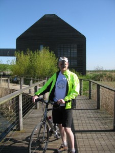 Mike Edgecombe about to set off from WWT Welney