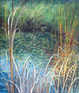 Slimbridge Autumn Pond by Rosalind Wise