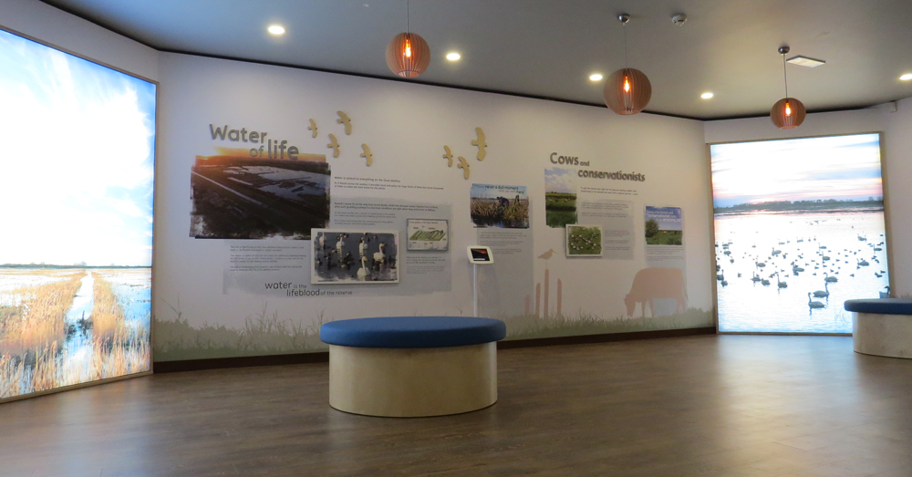 Fenland exhibit within the visitor centre at WWT Welney