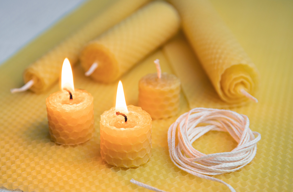 Festive Beeswax Candles & Cosmetics