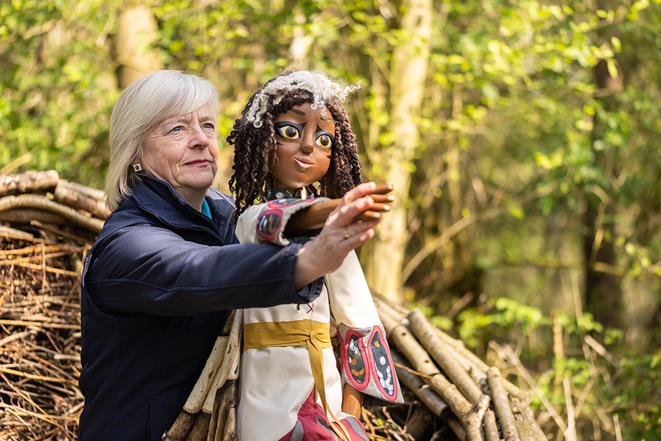 Joanne Newbury with Ava from Generation Wild project