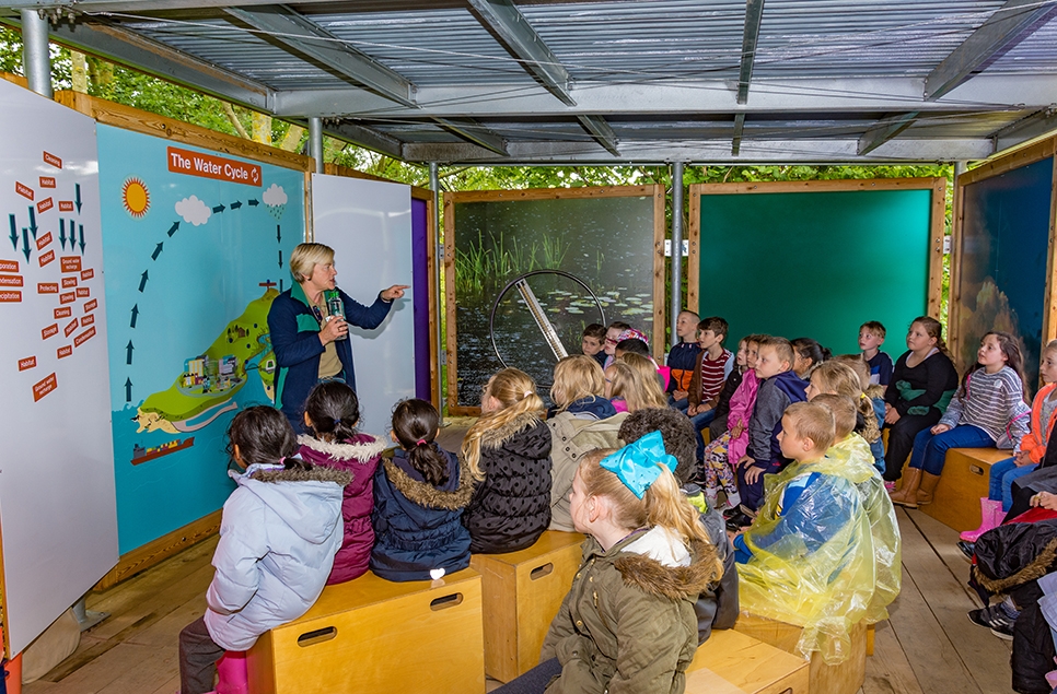 Joanne Newbury teaching in the Water Lab