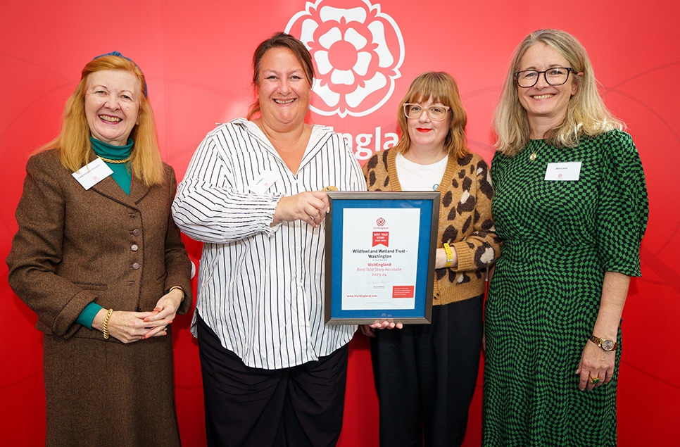 WWT Washington Celebrated with VisitEngland Accolade for 'Best Told Story'