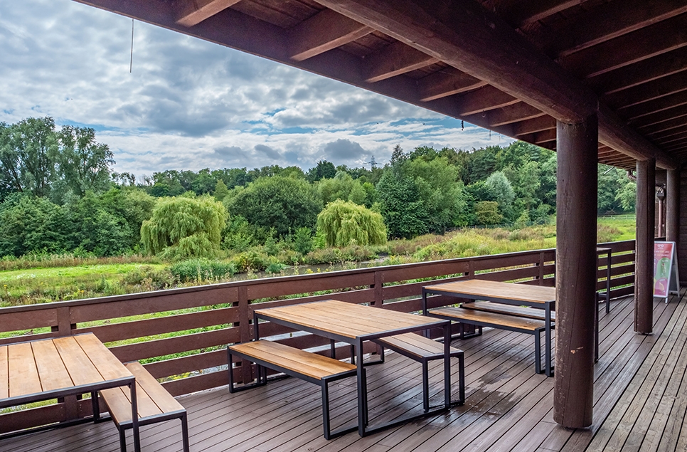 View from the cafe veranda