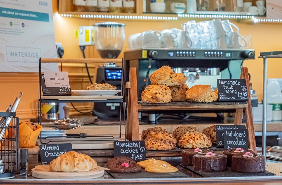 Scones in the cafe ready for sale